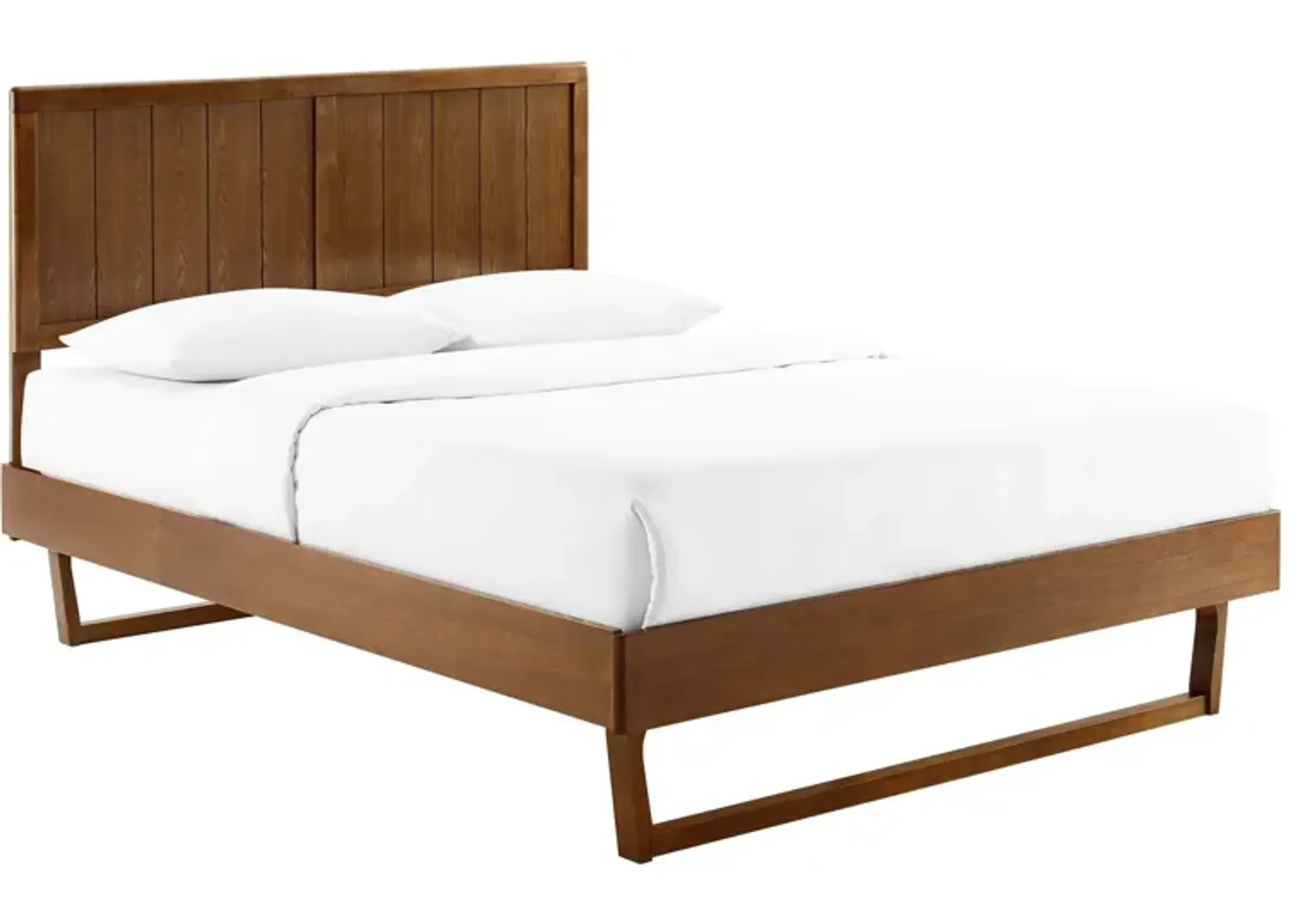 Modway - Alana Queen Wood Platform Bed with Angular Frame