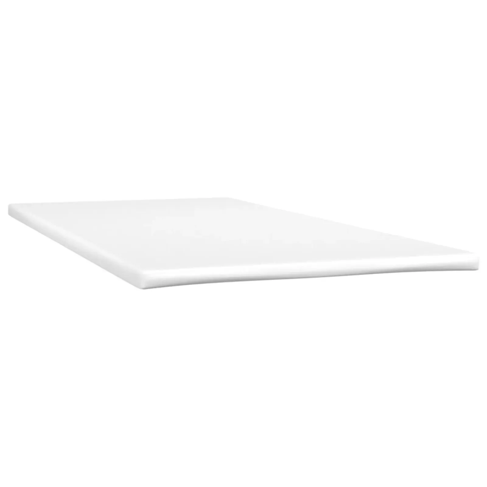 vidaXL Twin Size Mattress Topper - 39.4"x74.8"x2" - White - Extra Soft with Durable, Skin-Friendly Fabric, Provides Optimal Support and Breathability