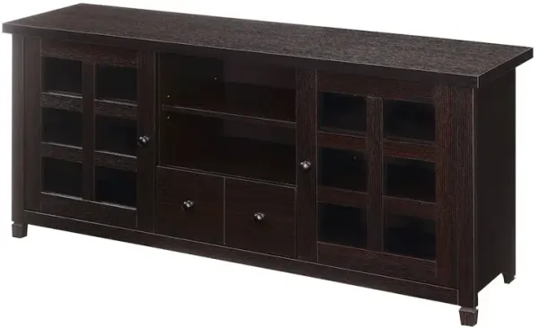 Convience Concept, Inc. 1 Drawer TV Stand with Storage Cabinets and Shelves for TVs up to 65 Inches