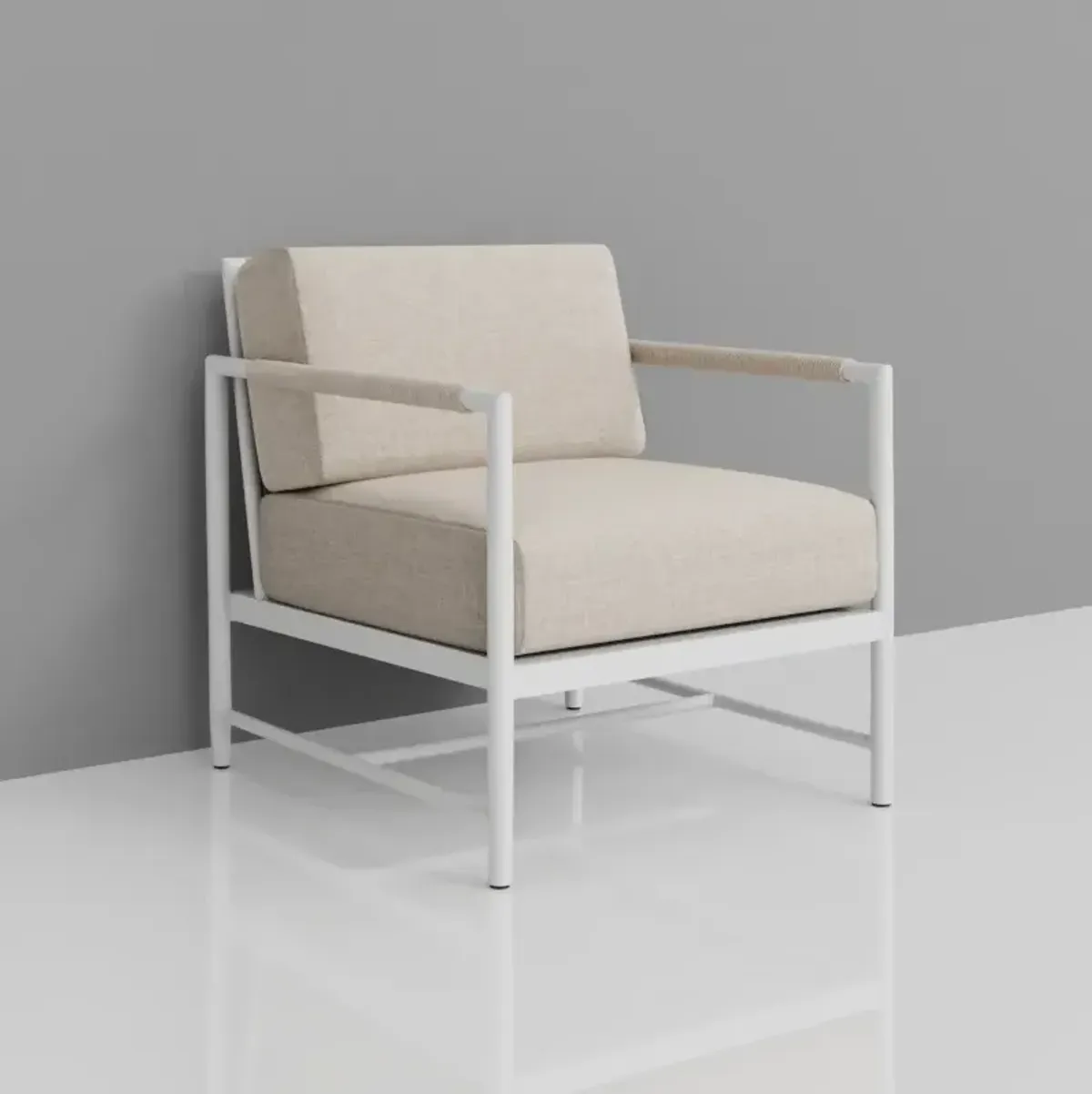 Sabbia Club Chair in Echo Ash, No Welt