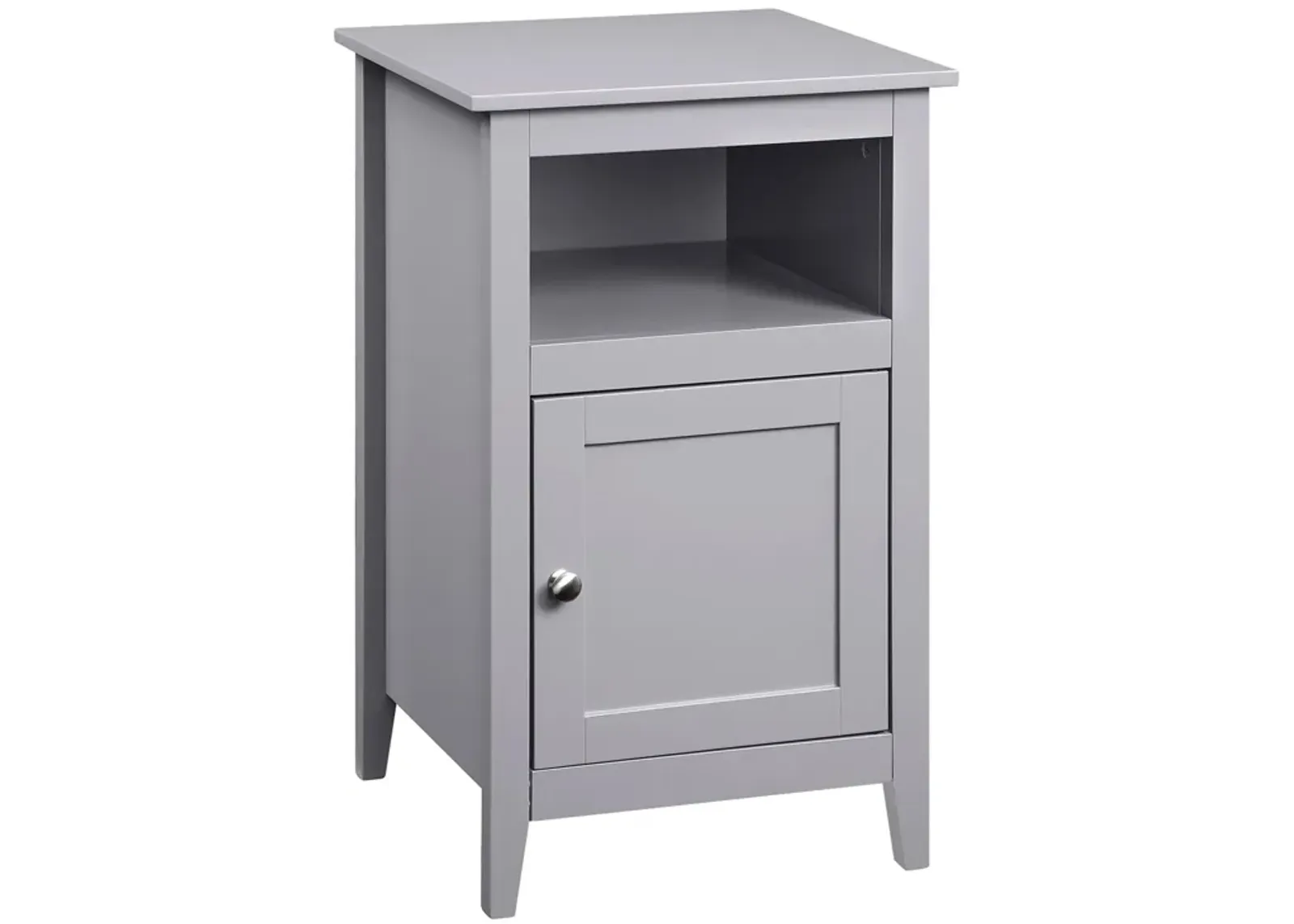 Convenience Concepts Designs2Go Storage Cabinet End Table with Shelf, Gray