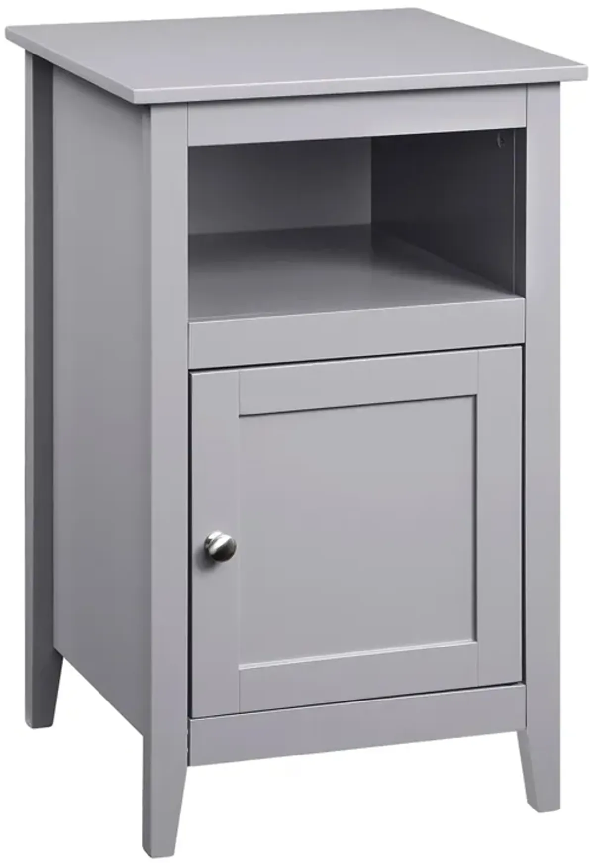 Convenience Concepts Designs2Go Storage Cabinet End Table with Shelf, Gray