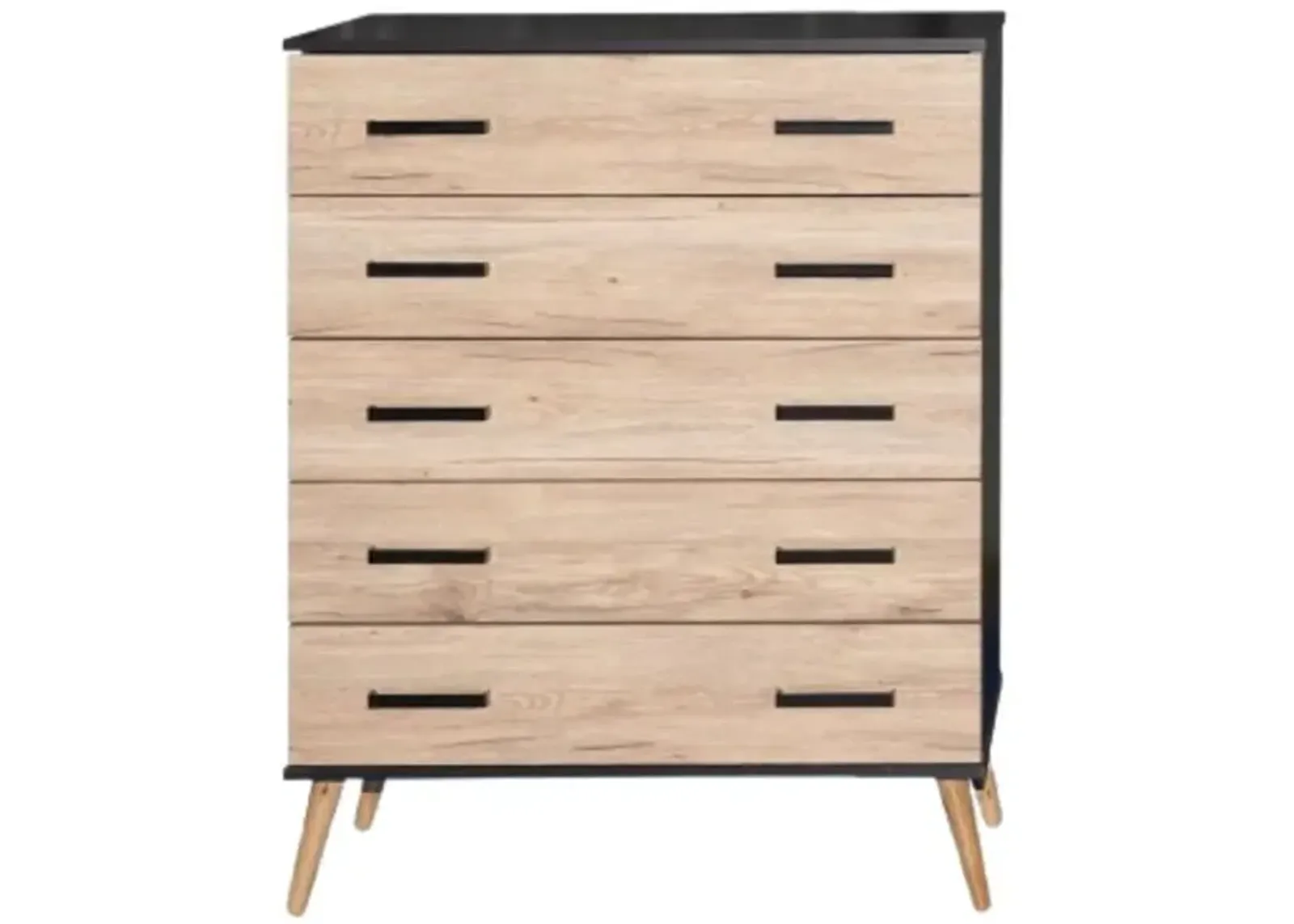 Eli Mid-Century Modern 5 Drawer Chest