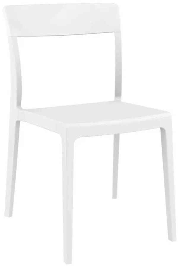 Belen Kox Dining Chair, Set of 2, Glossy White, Belen Kox