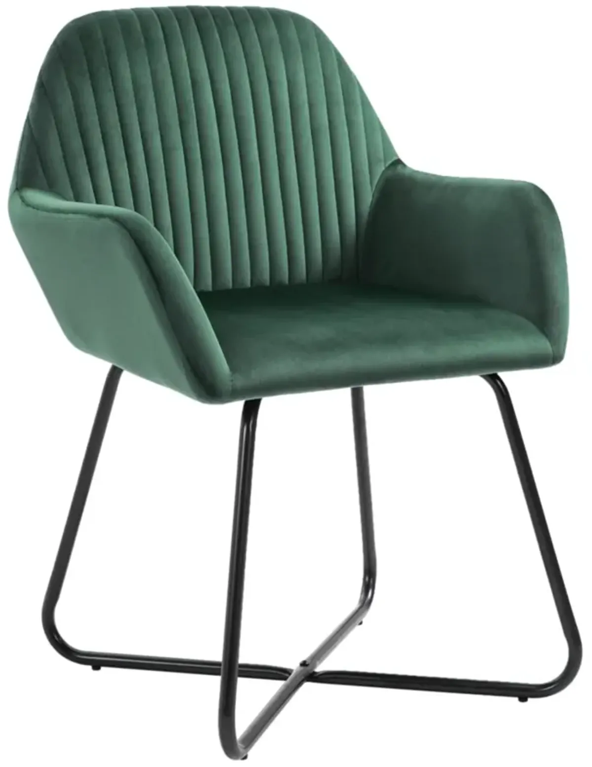 vidaXL Dining Chairs 4 pcs Green Velvet