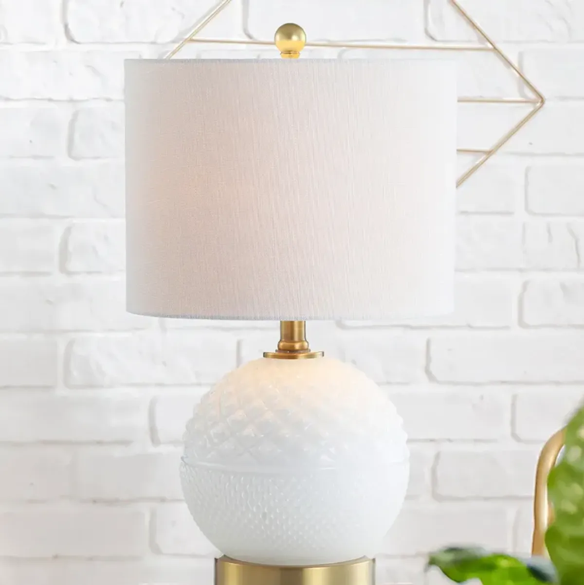 Julienne Glass/Metal LED Table Lamp