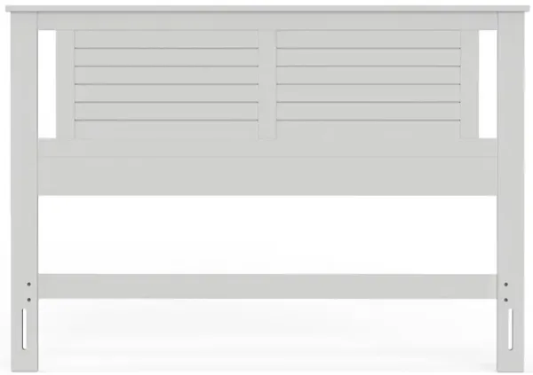 Comfort Pointe Amilly Solid Wood Queen Headboard with Horizontal Scoring