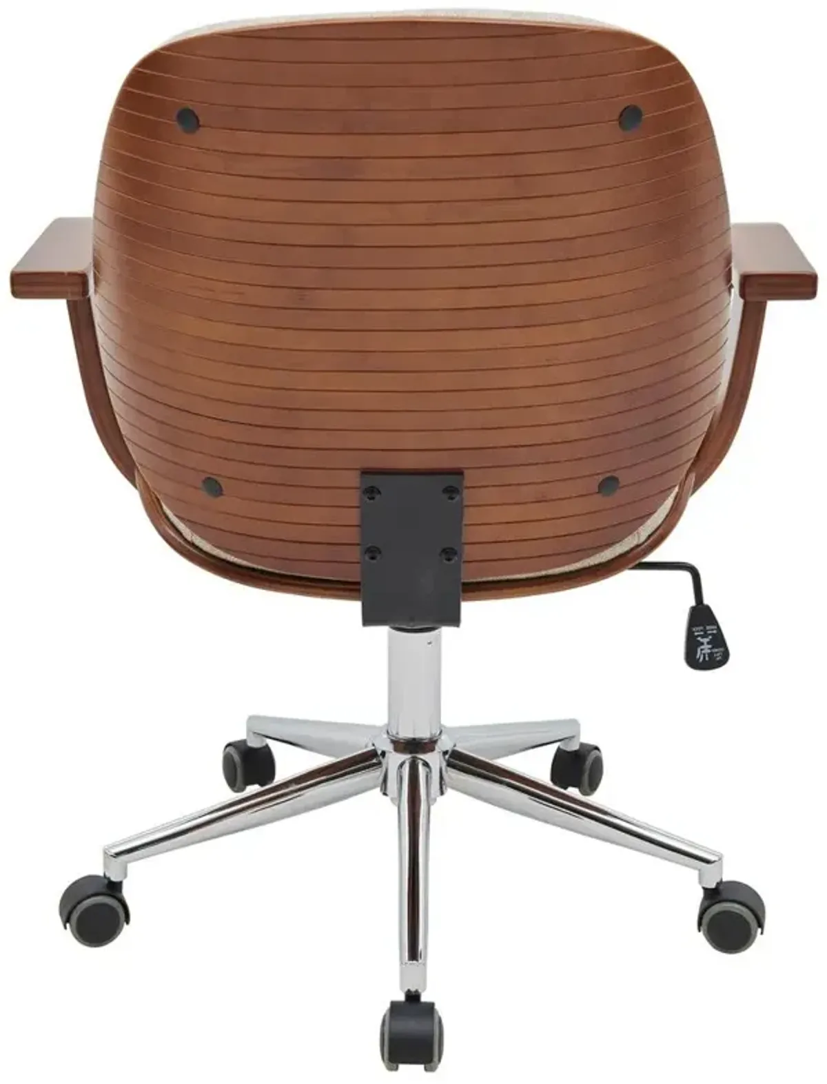 New Pacific Direct Samuel Fabric Bamboo Office Chair w/ Armrest