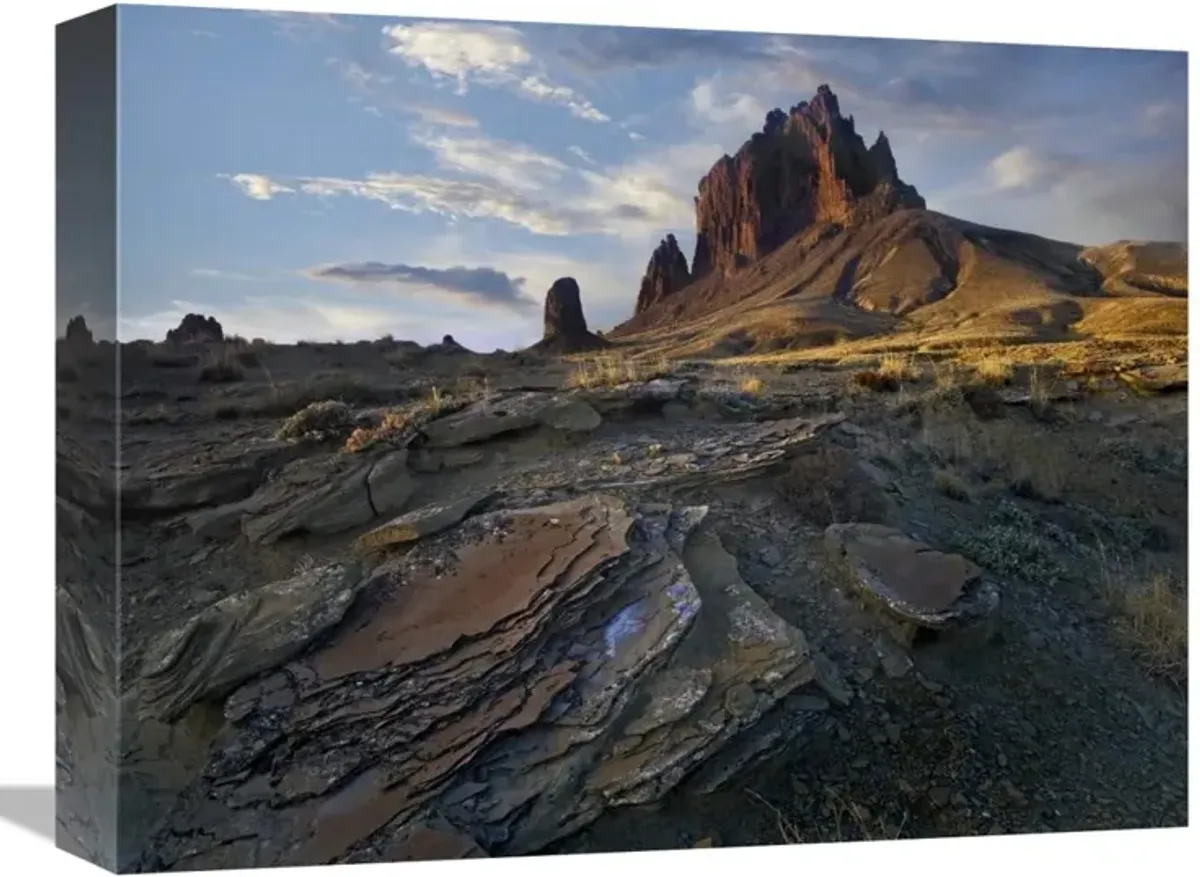 Shiprock, the basalt core of an extinct volcano, New Mexico-Canvas Art-16x12