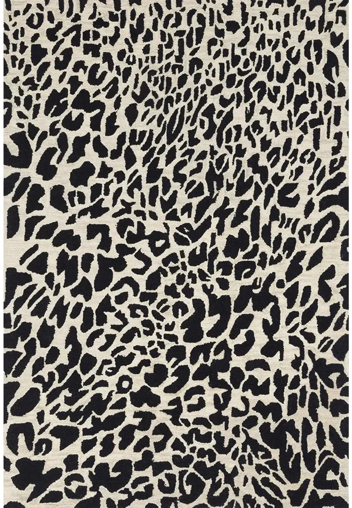 Masai MAS02 Black/Ivory 3'6" x 5'6" Rug