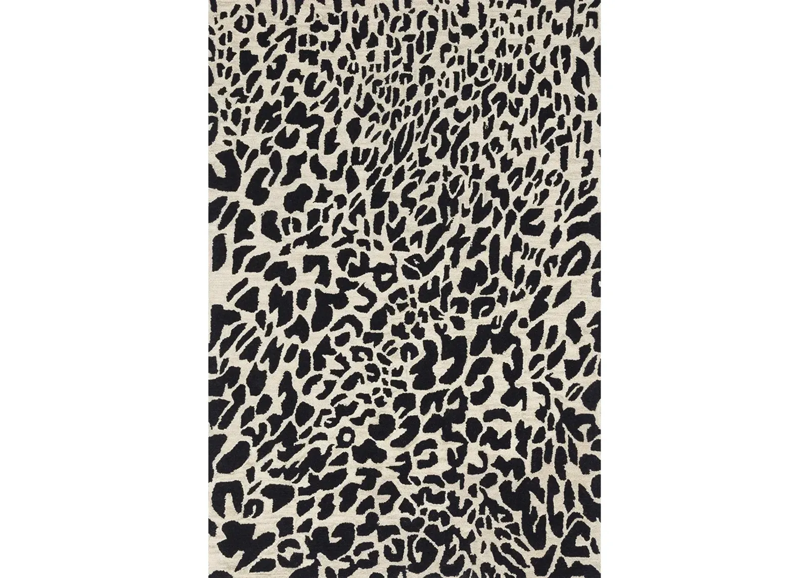 Masai MAS02 Black/Ivory 3'6" x 5'6" Rug