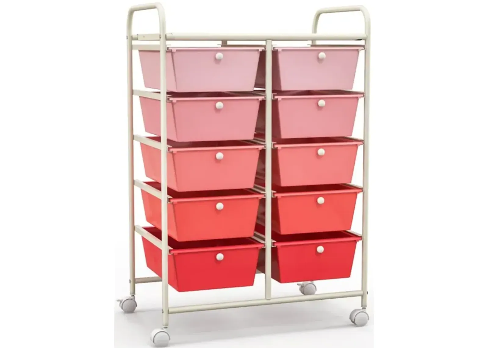 Hivvago 10-Drawer Rolling Storage Cart