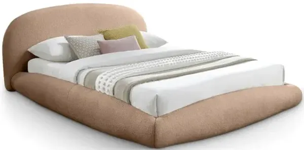 Meridian Furniture Genesis Beige Teddy Fabric King Bed
