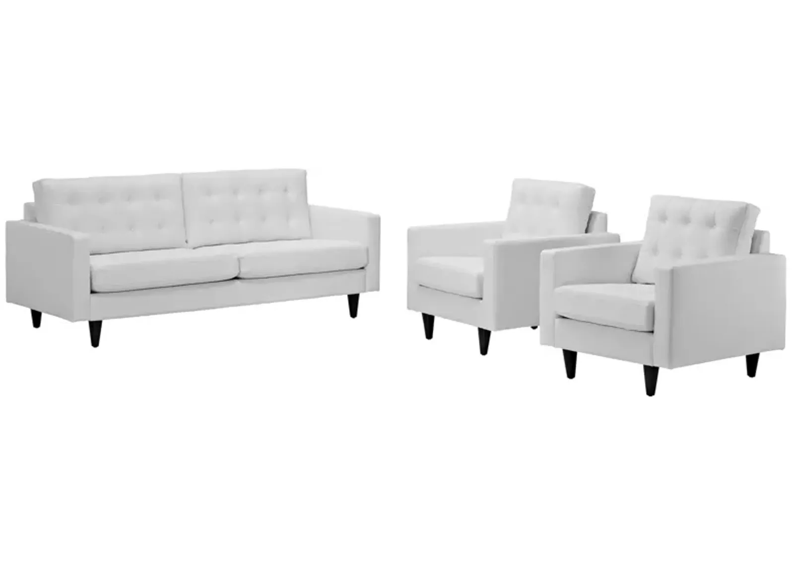 Empress Sofa and Armchairs Set of 3