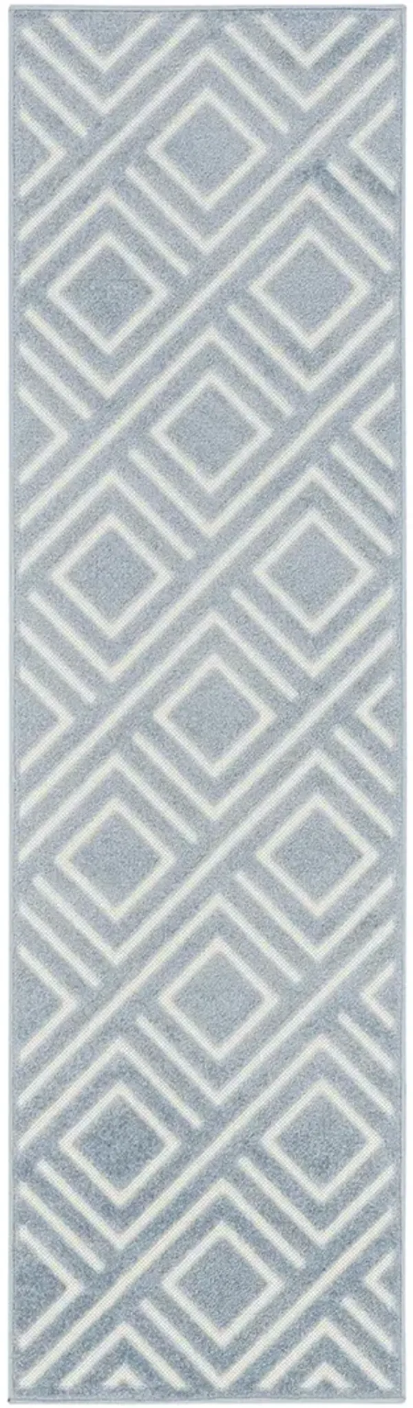 Care Free CAF03 Blue 2' x 6' Rug