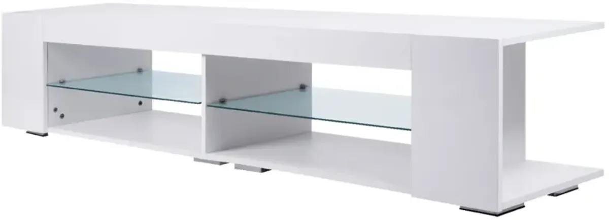 Modern LED TV Stand with Storage - High Gloss