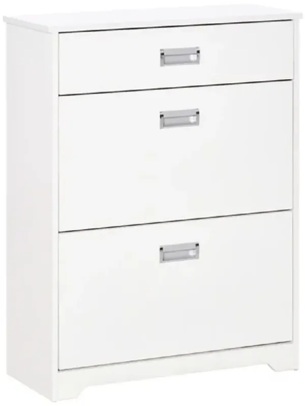 Modern 3-Drawer Shoe Storage Cabinet, Freestanding Shoe Organizer