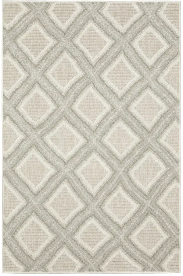 Tangier 3'3" x 5' Grey Rug