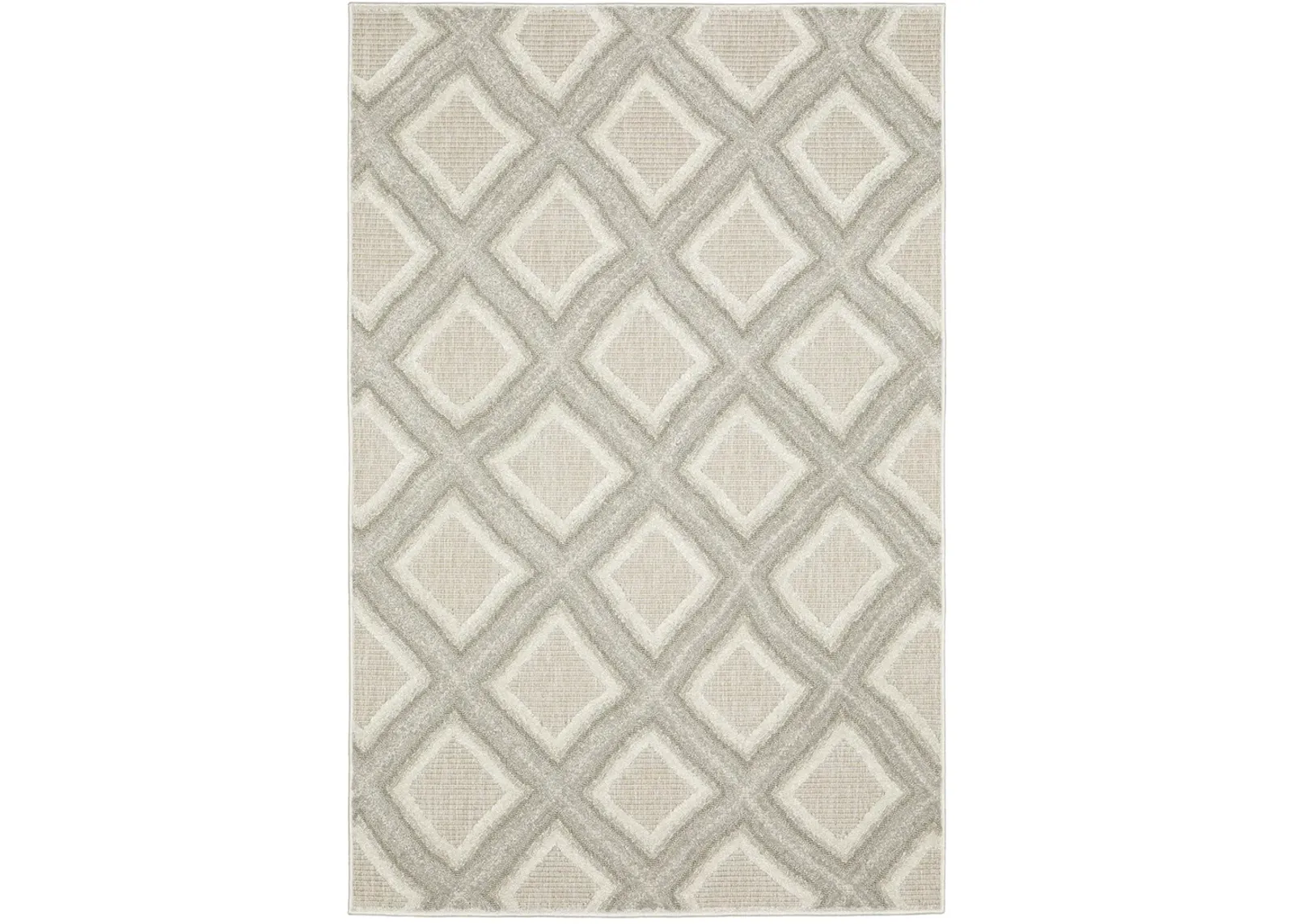 Tangier 3'3" x 5' Grey Rug