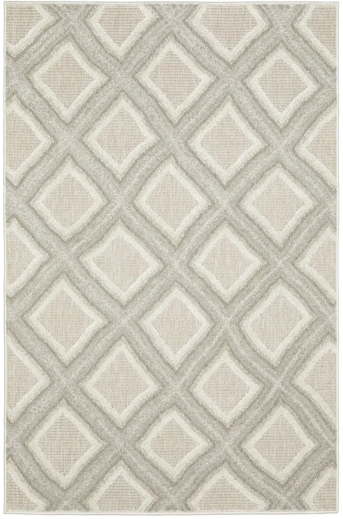 Tangier 3'3" x 5' Grey Rug