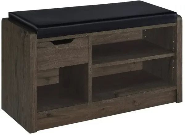 Arrington Storage Bench Smoked Oak