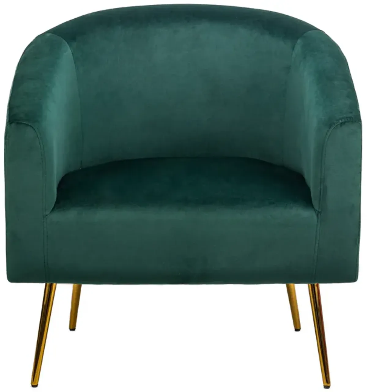 KIRUNA Metal and Bouclé Lounge Chair
