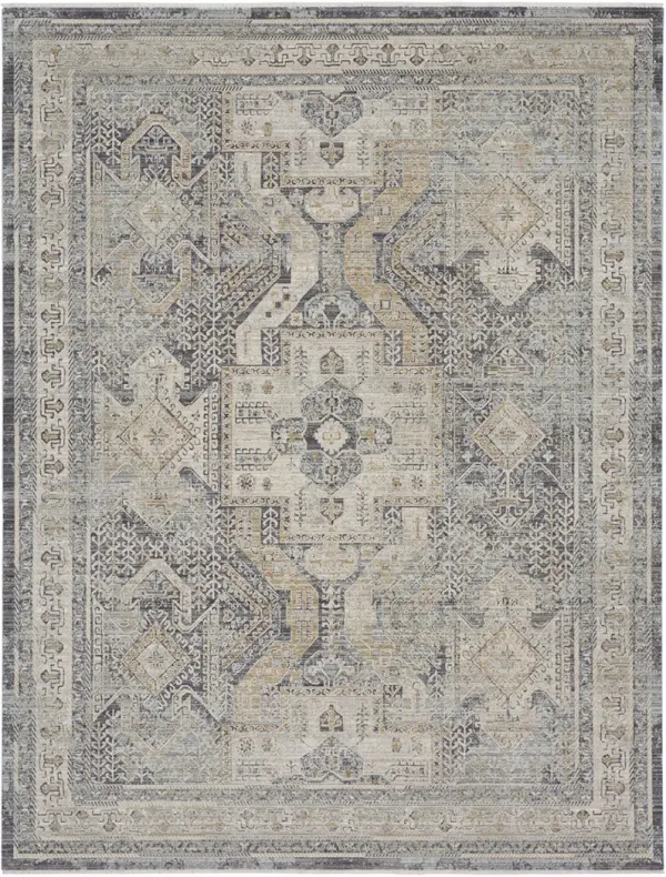 Lynx LNX01 Ivory/Charcoal 9'10" x 13'6" Rug