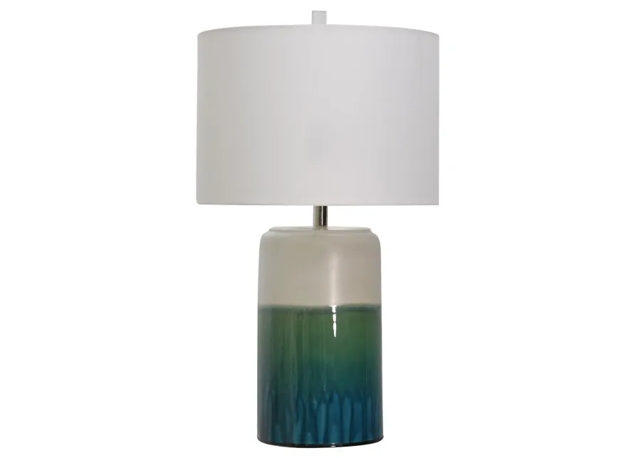 Ceramic Table Lamp Green Blue