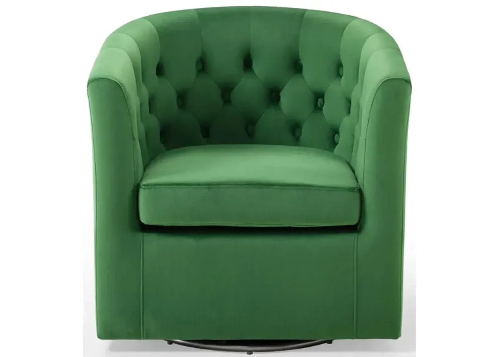 Prospect Tufted Performance Velvet Swivel Armchair