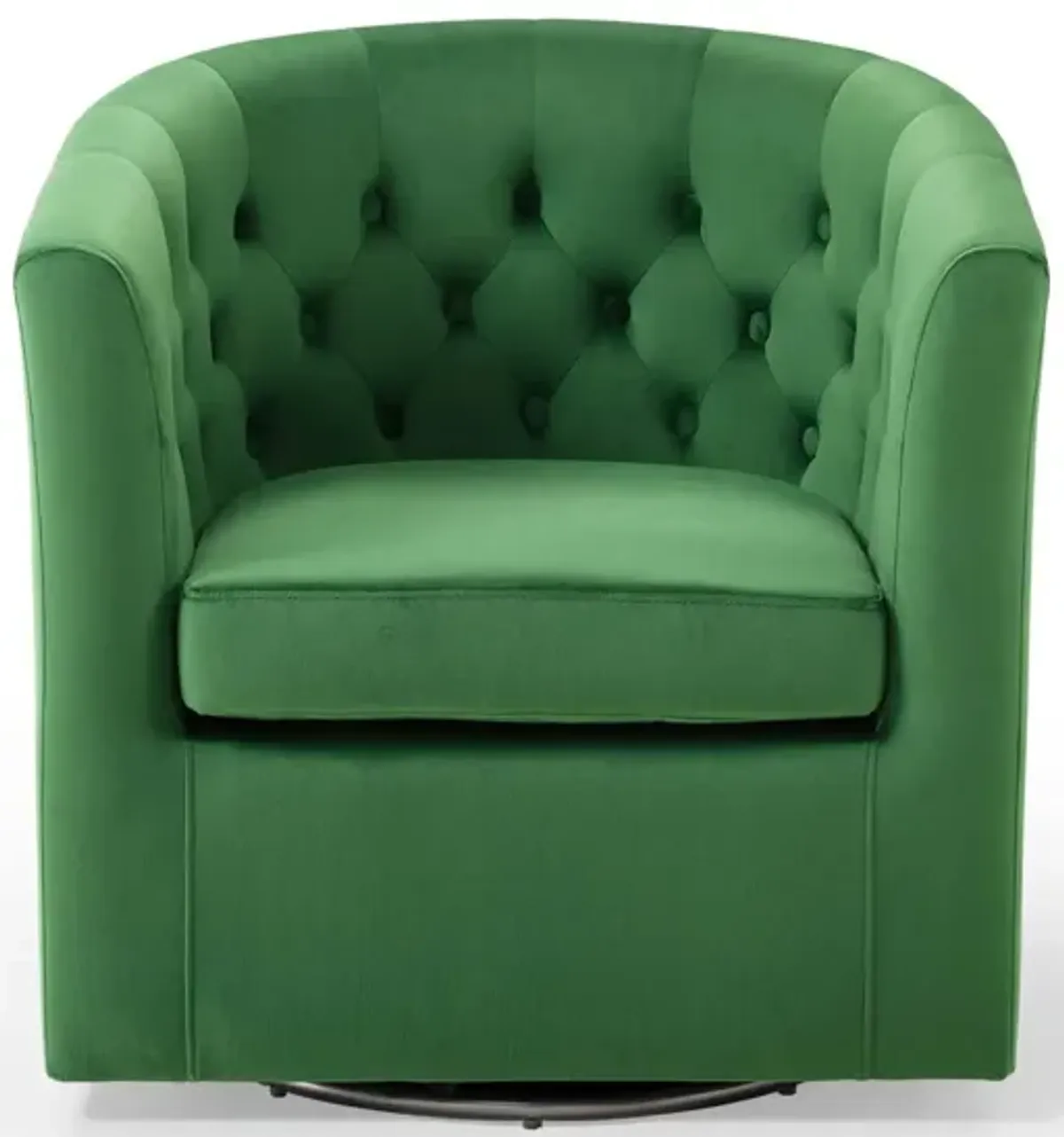 Prospect Tufted Performance Velvet Swivel Armchair