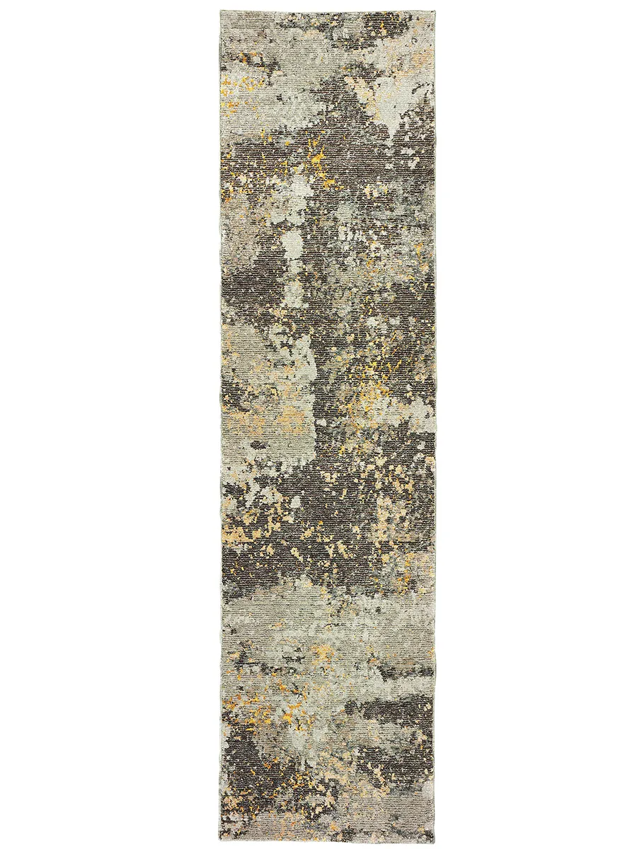 Evolution 2'3" x 8' Grey Rug