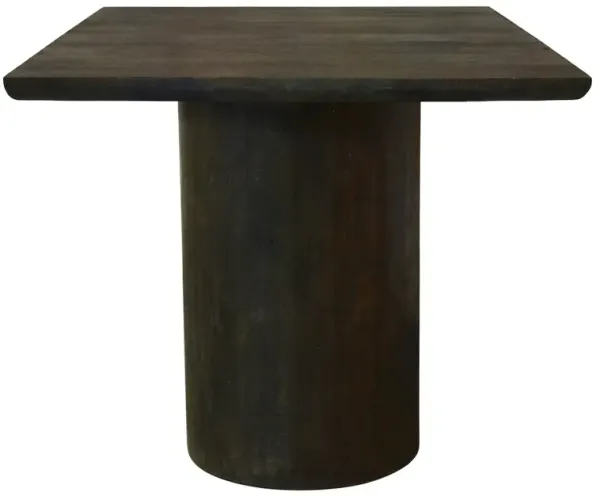 Alex Hamilton Sullivan 24 Solid Wood Square Top End Table in Dark Brown Finish