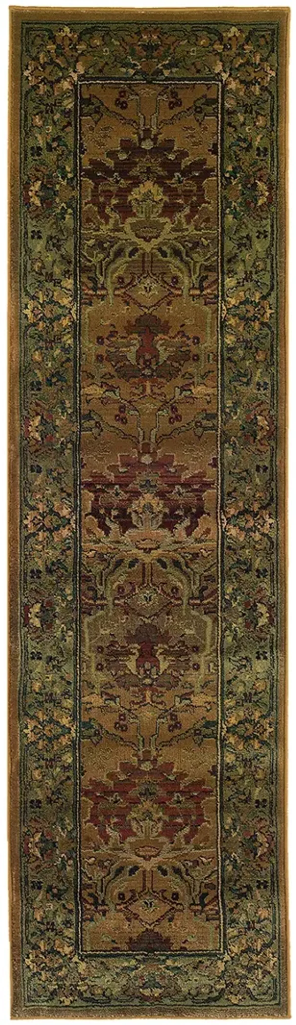 Kharma 2'3" x 7'6" Green Rug