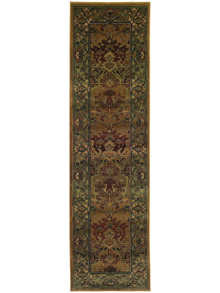 Kharma 2'3" x 7'6" Green Rug