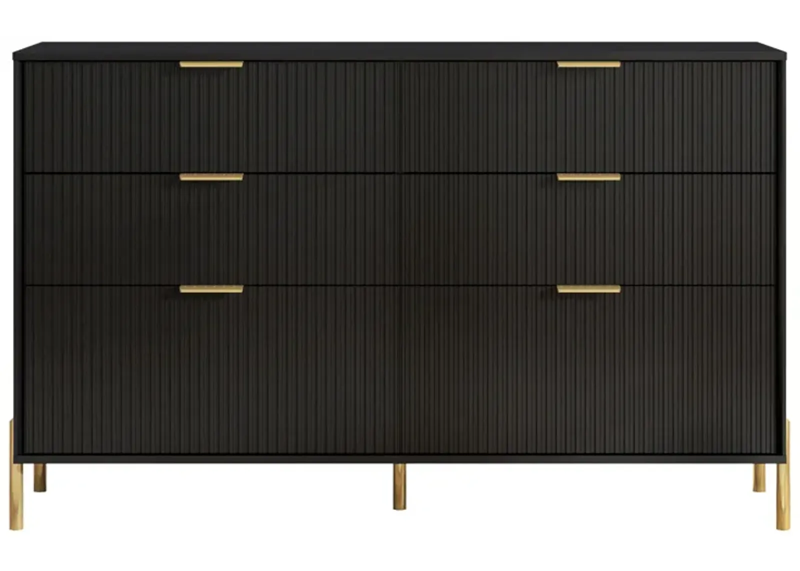 FESTIVO Modern 6-Drawer Double Dresser- Stylish Bedroom Storage Solution