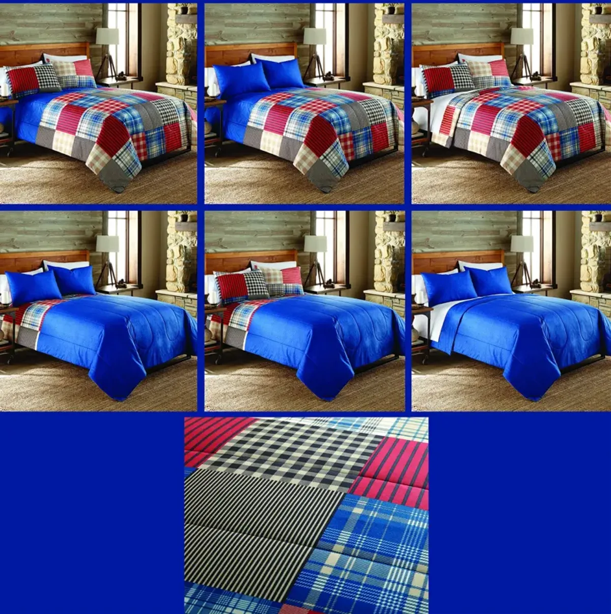 Micro Flannel 6 in 1 Comforter Set