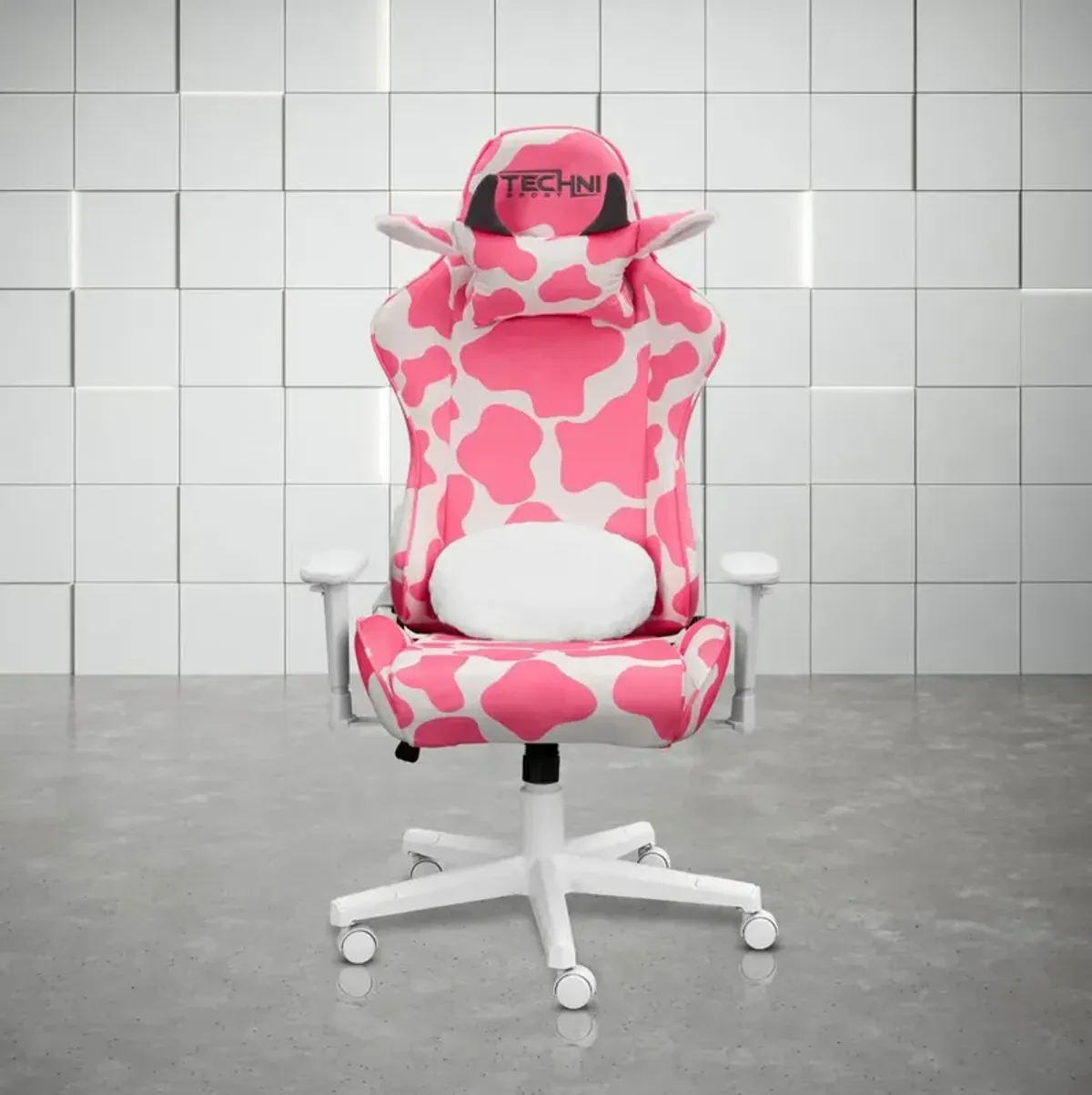 Techni Sports Pink COW Series Gaming Chair