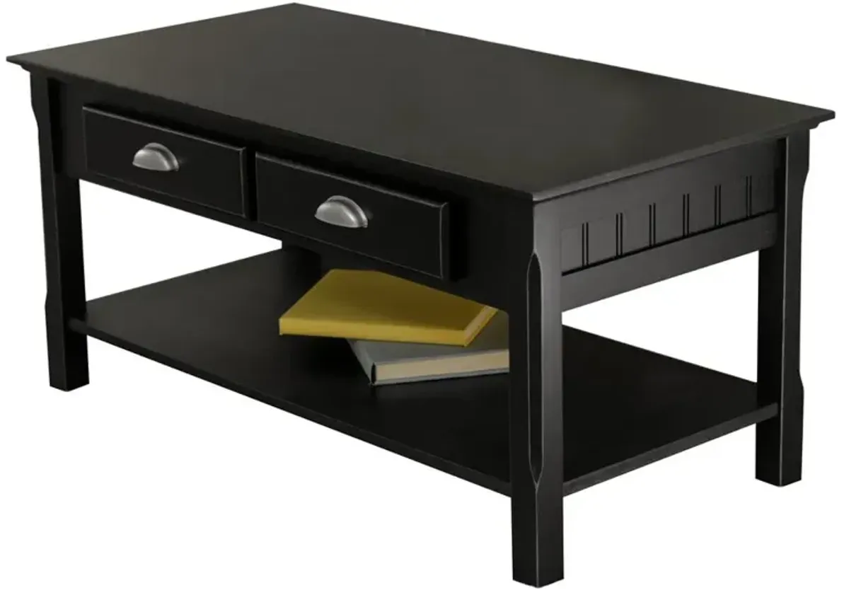 Timer Coffee Table, drawers and shelf