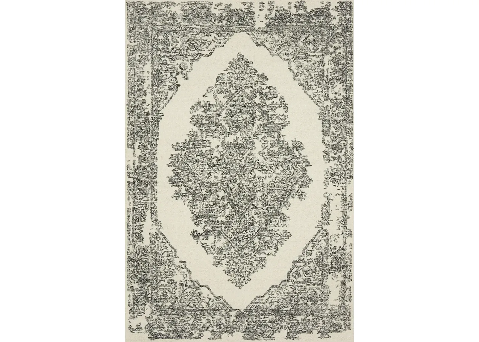 Annie ANN02 White/Black 8'6" x 12' Rug