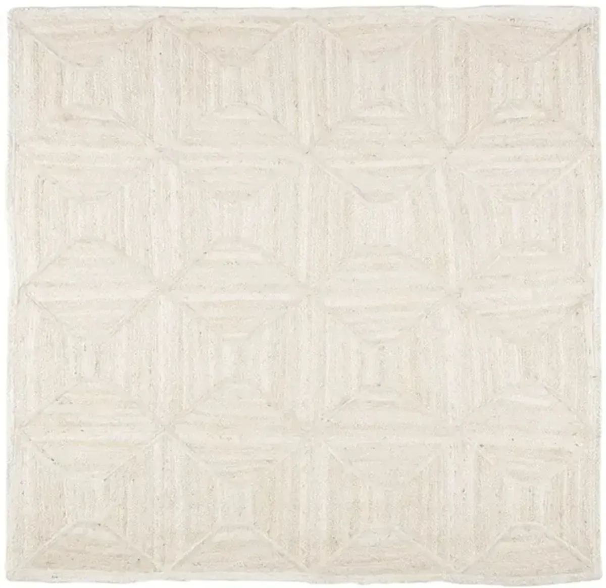 Naturals Tobago Sisal Bow White 8' x 8' Square Rug