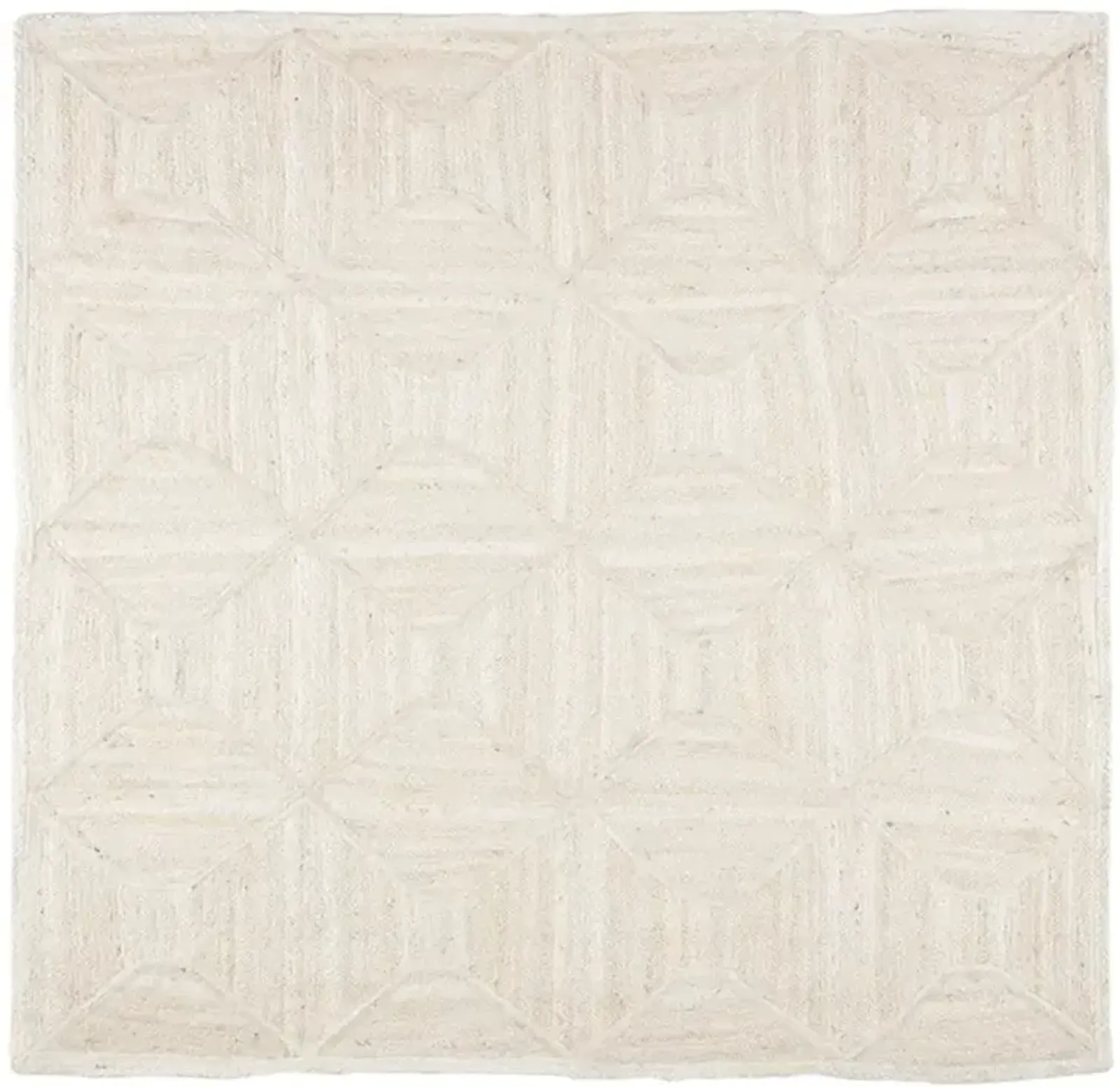 Naturals Tobago Sisal Bow White 8' x 8' Square Rug