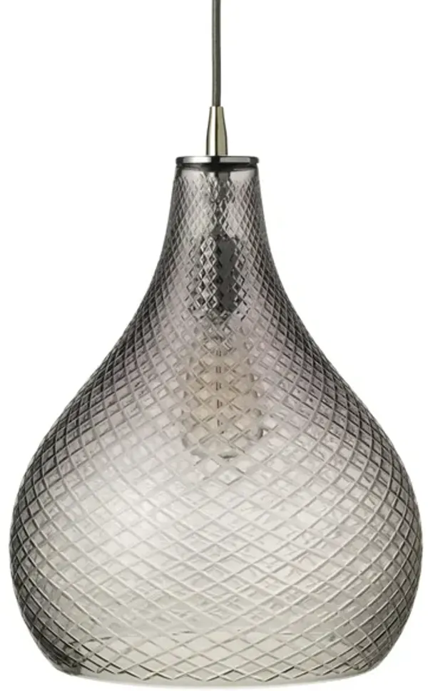 Cut Glass Curved Pendant