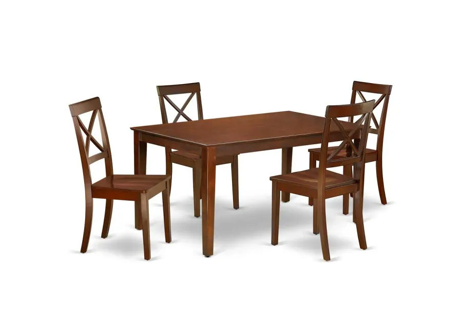 Dining Room Set Mahogany, CABO5-MAH-W