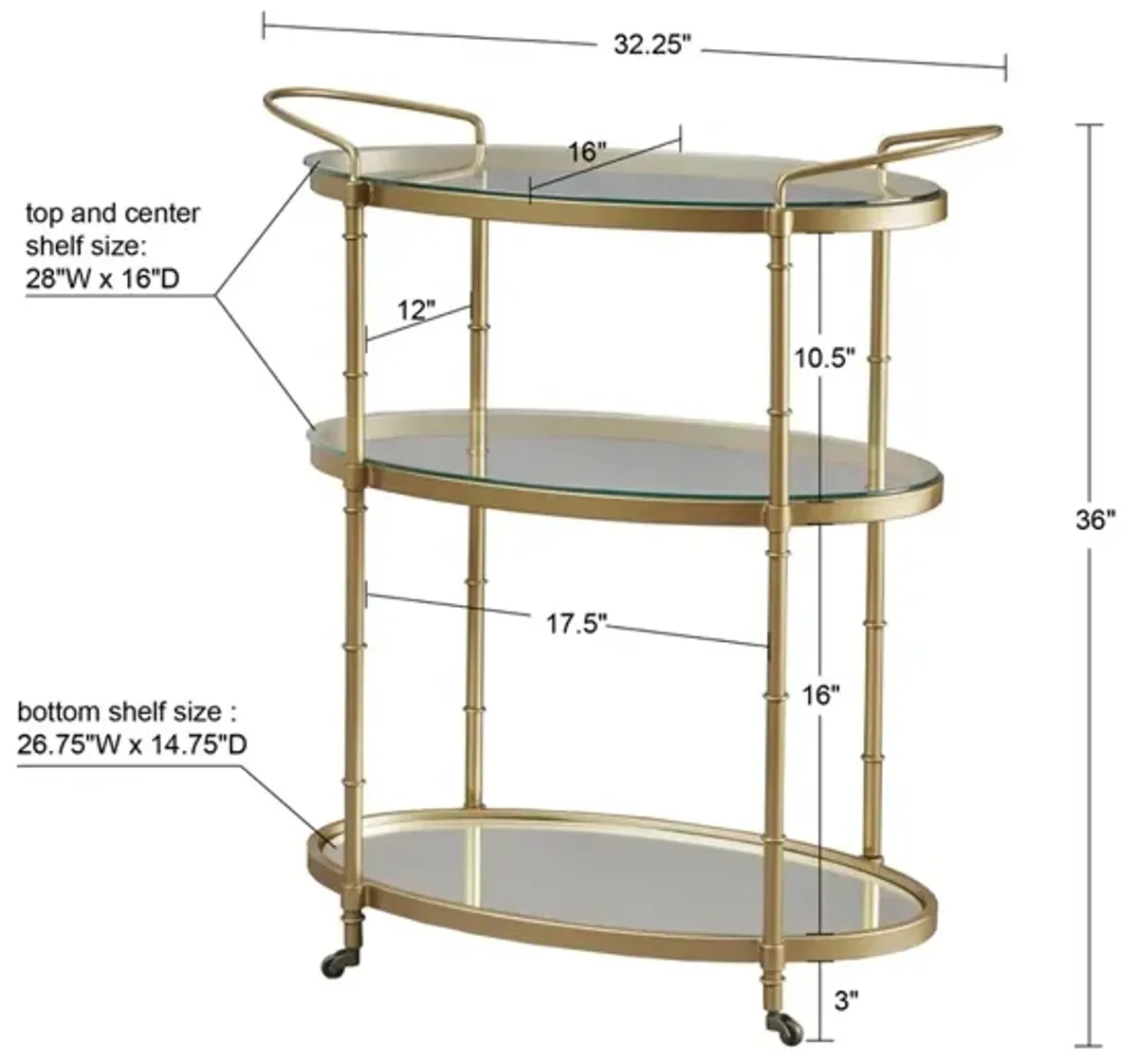 Belen Kox Vintage Bar Cart, Belen Kox