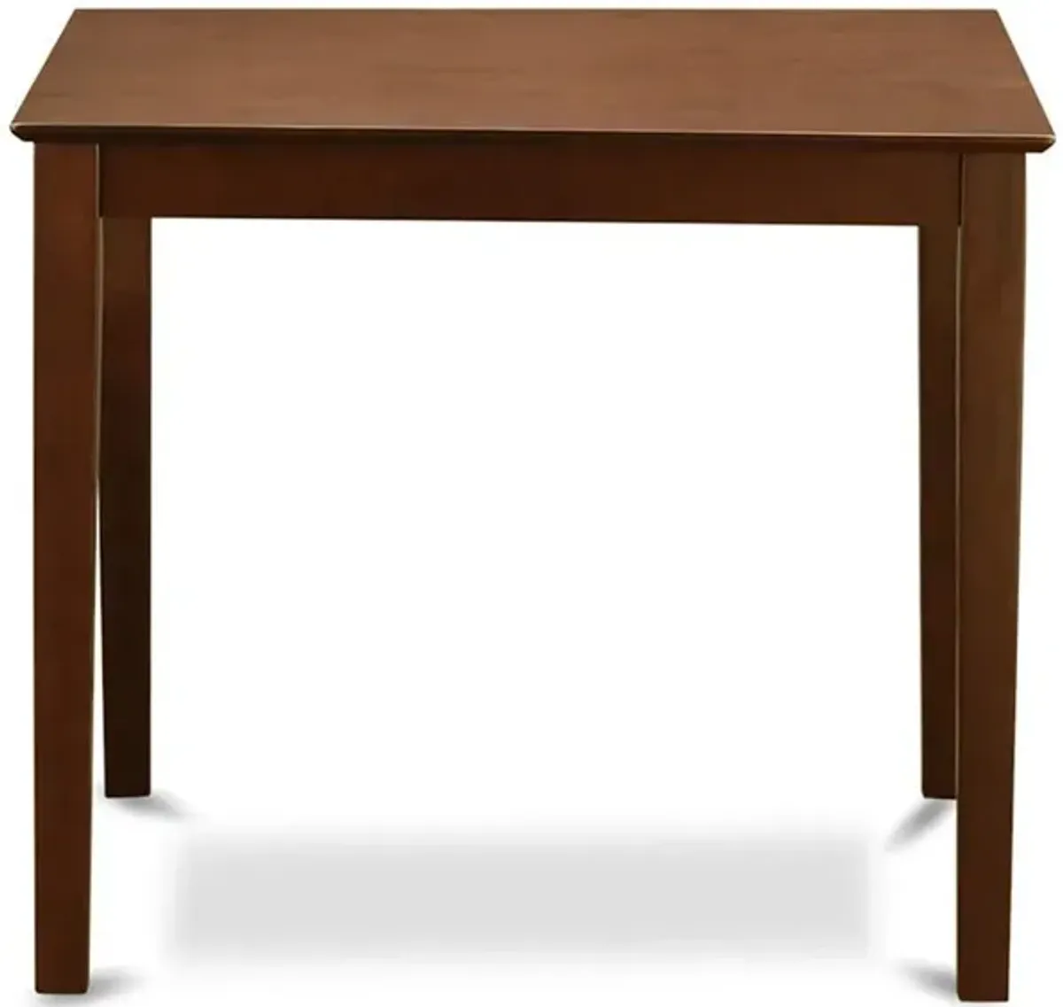 East West Furniture Vernon  Pub,  Counter  Height  Square  Table  -  Mahogany  Finish