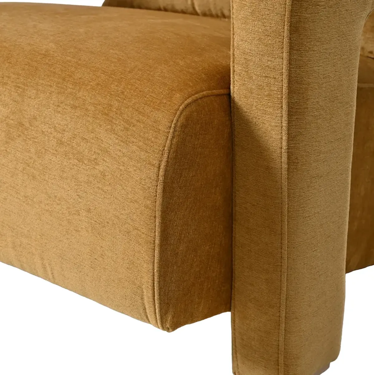 Merax Sleek Chenille Upholstered Accent Chair