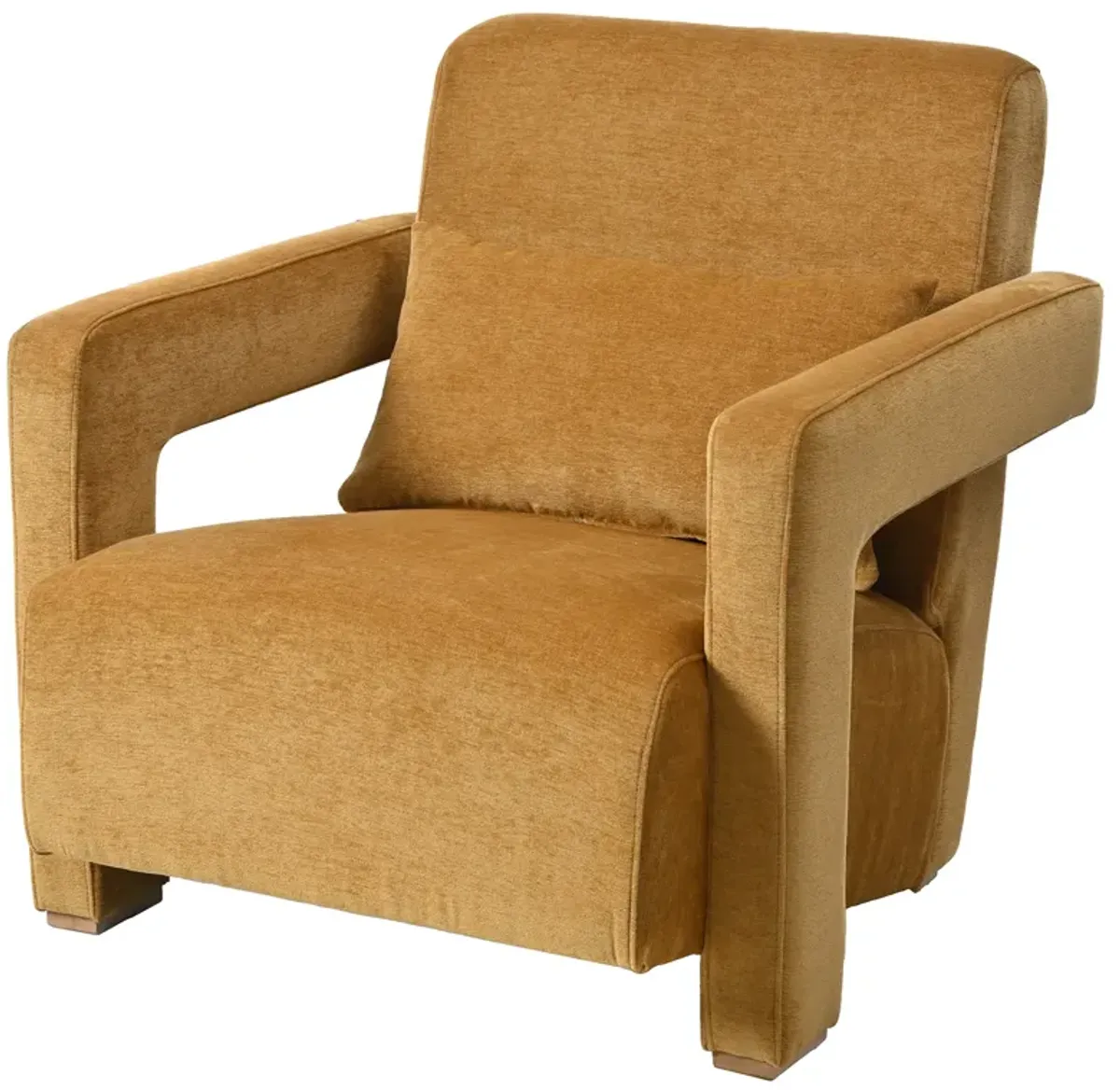 Merax Sleek Chenille Upholstered Accent Chair