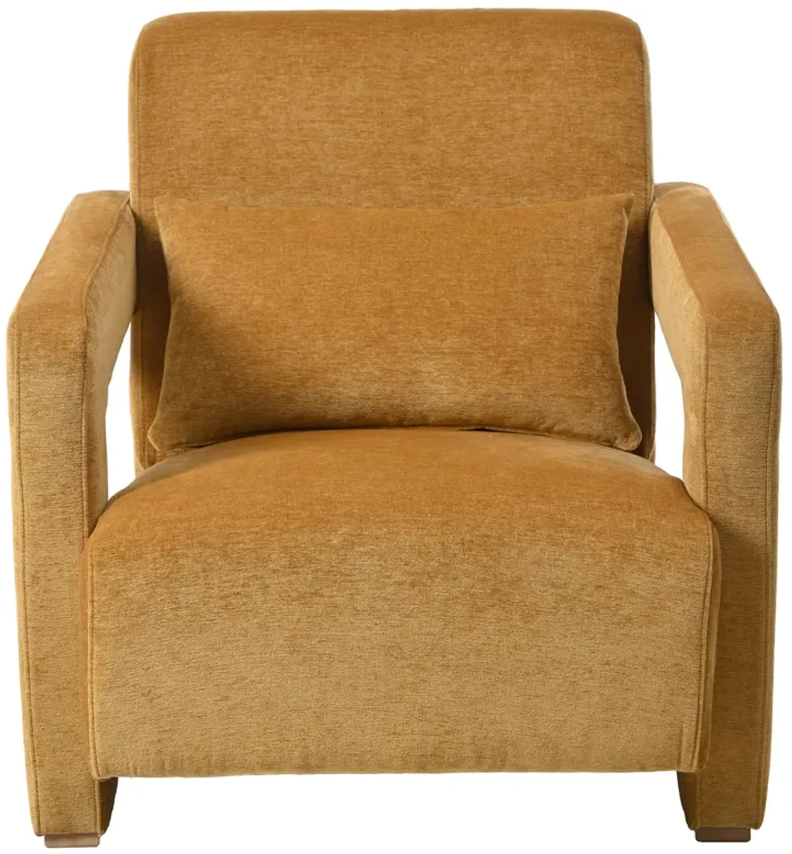 Merax Sleek Chenille Upholstered Accent Chair