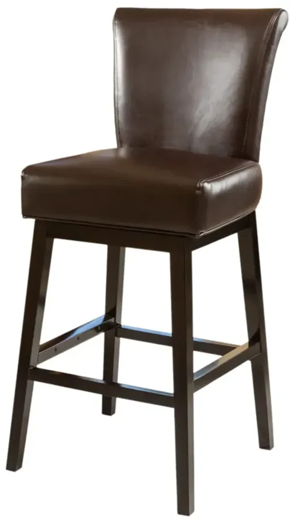 Streamdale 30.25'' High Swivel Bar Stool,Brown