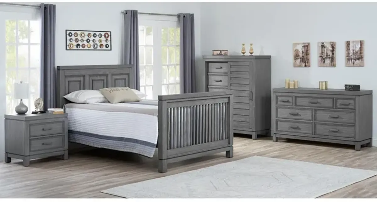 Soho Baby Manchester 4In1 Crib Rustic Gray